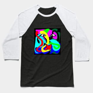 abstract face Baseball T-Shirt